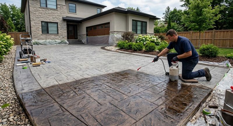 Cement Staining in Frisco, TX