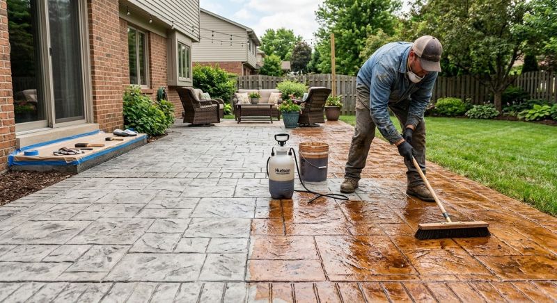 Cement Staining in Corpus Christi, TX