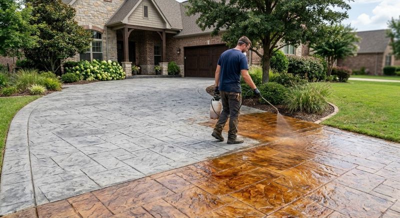 Driveway Acid Washing in Dallas, TX
