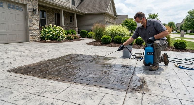 Driveway Staining in Dallas, TX